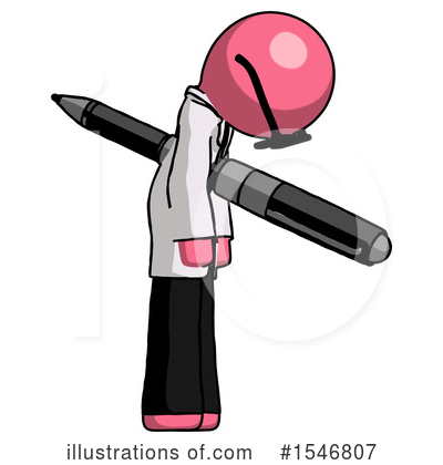 Royalty-Free (RF) Pink Design Mascot Clipart Illustration by Leo Blanchette - Stock Sample #1546807