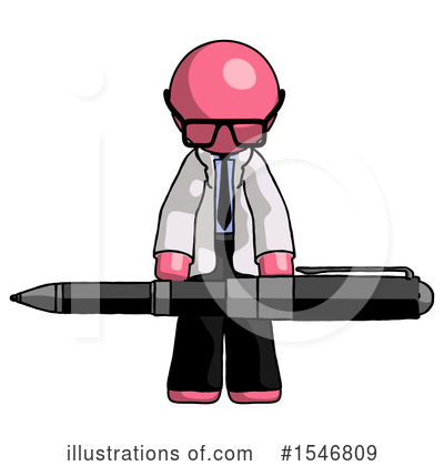 Royalty-Free (RF) Pink Design Mascot Clipart Illustration by Leo Blanchette - Stock Sample #1546809