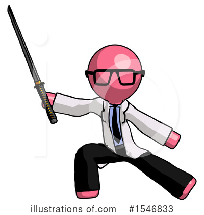 Royalty-Free (RF) Pink Design Mascot Clipart Illustration by Leo Blanchette - Stock Sample #1546833