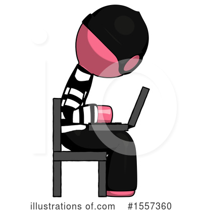 Royalty-Free (RF) Pink Design Mascot Clipart Illustration by Leo Blanchette - Stock Sample #1557360