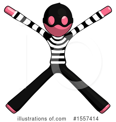 Royalty-Free (RF) Pink Design Mascot Clipart Illustration by Leo Blanchette - Stock Sample #1557414
