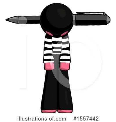 Royalty-Free (RF) Pink Design Mascot Clipart Illustration by Leo Blanchette - Stock Sample #1557442