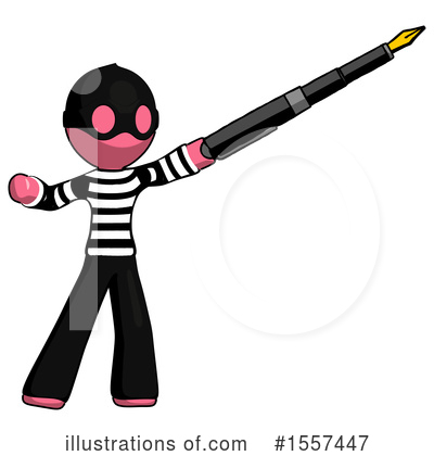 Royalty-Free (RF) Pink Design Mascot Clipart Illustration by Leo Blanchette - Stock Sample #1557447