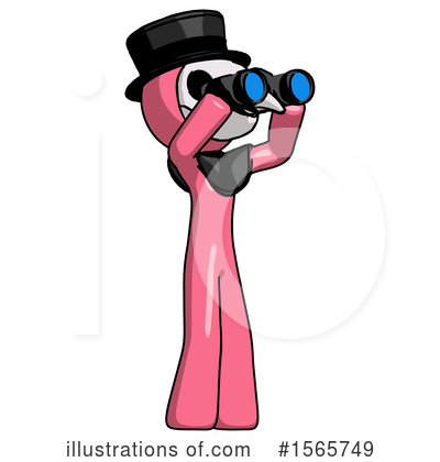 Royalty-Free (RF) Pink Design Mascot Clipart Illustration by Leo Blanchette - Stock Sample #1565749