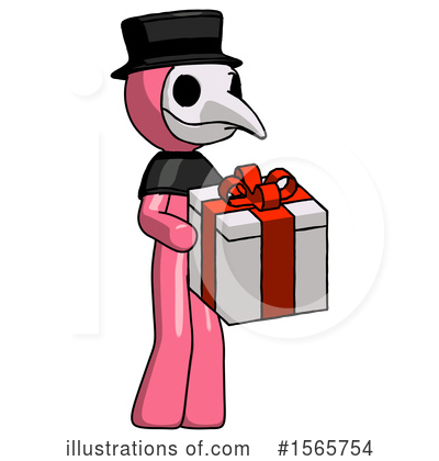 Royalty-Free (RF) Pink Design Mascot Clipart Illustration by Leo Blanchette - Stock Sample #1565754