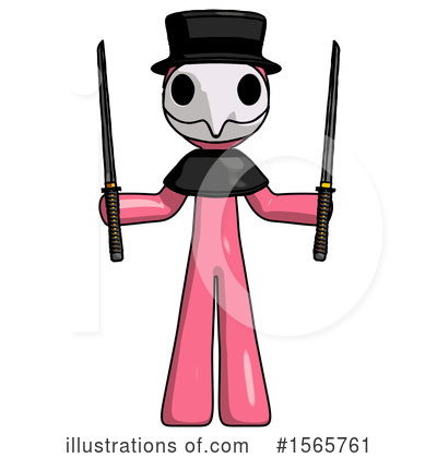 Royalty-Free (RF) Pink Design Mascot Clipart Illustration by Leo Blanchette - Stock Sample #1565761