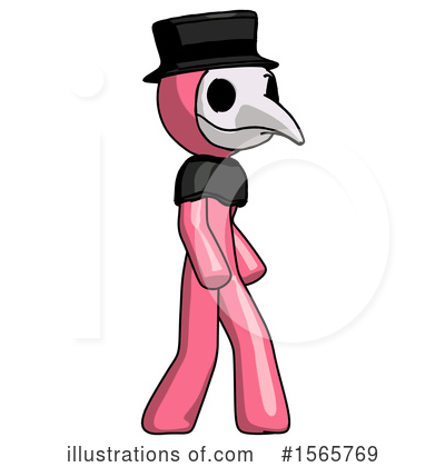 Royalty-Free (RF) Pink Design Mascot Clipart Illustration by Leo Blanchette - Stock Sample #1565769