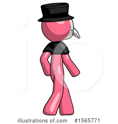 Royalty-Free (RF) Pink Design Mascot Clipart Illustration by Leo Blanchette - Stock Sample #1565771