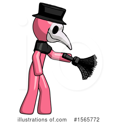Royalty-Free (RF) Pink Design Mascot Clipart Illustration by Leo Blanchette - Stock Sample #1565772