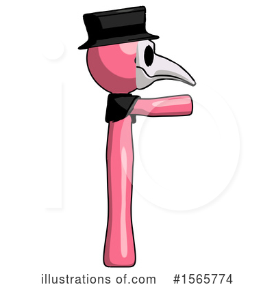Royalty-Free (RF) Pink Design Mascot Clipart Illustration by Leo Blanchette - Stock Sample #1565774