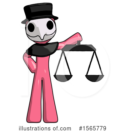 Royalty-Free (RF) Pink Design Mascot Clipart Illustration by Leo Blanchette - Stock Sample #1565779