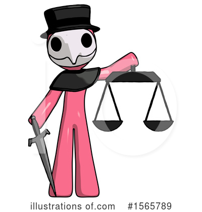 Royalty-Free (RF) Pink Design Mascot Clipart Illustration by Leo Blanchette - Stock Sample #1565789