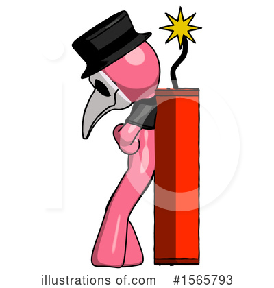 Royalty-Free (RF) Pink Design Mascot Clipart Illustration by Leo Blanchette - Stock Sample #1565793