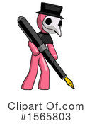 Pink Design Mascot Clipart #1565803 by Leo Blanchette