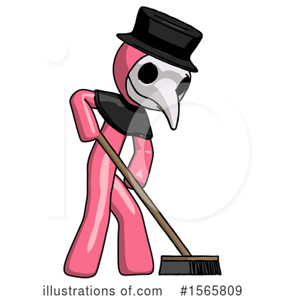 Royalty-Free (RF) Pink Design Mascot Clipart Illustration by Leo Blanchette - Stock Sample #1565809