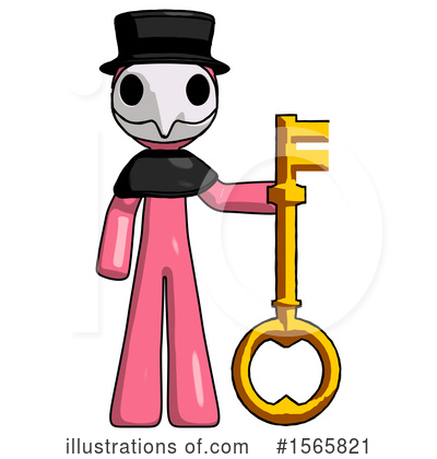 Royalty-Free (RF) Pink Design Mascot Clipart Illustration by Leo Blanchette - Stock Sample #1565821
