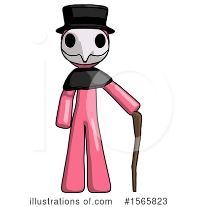 Royalty-Free (RF) Pink Design Mascot Clipart Illustration by Leo Blanchette - Stock Sample #1565823