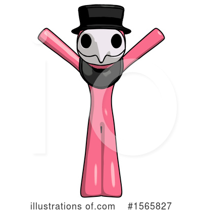 Royalty-Free (RF) Pink Design Mascot Clipart Illustration by Leo Blanchette - Stock Sample #1565827