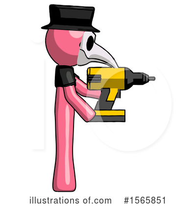 Royalty-Free (RF) Pink Design Mascot Clipart Illustration by Leo Blanchette - Stock Sample #1565851