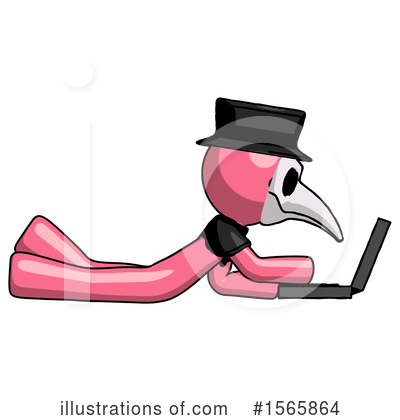Royalty-Free (RF) Pink Design Mascot Clipart Illustration by Leo Blanchette - Stock Sample #1565864