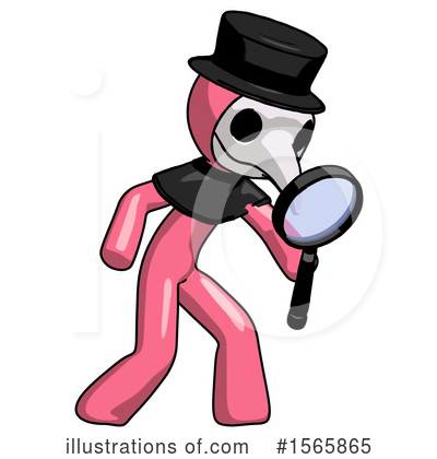 Royalty-Free (RF) Pink Design Mascot Clipart Illustration by Leo Blanchette - Stock Sample #1565865