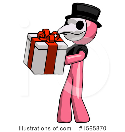 Royalty-Free (RF) Pink Design Mascot Clipart Illustration by Leo Blanchette - Stock Sample #1565870