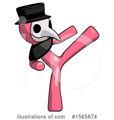 Royalty-Free (RF) Pink Design Mascot Clipart Illustration by Leo Blanchette - Stock Sample #1565874