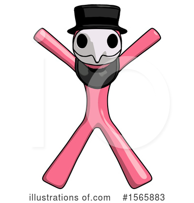 Royalty-Free (RF) Pink Design Mascot Clipart Illustration by Leo Blanchette - Stock Sample #1565883