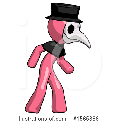 Royalty-Free (RF) Pink Design Mascot Clipart Illustration by Leo Blanchette - Stock Sample #1565886