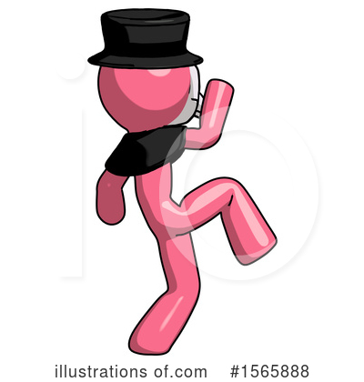 Royalty-Free (RF) Pink Design Mascot Clipart Illustration by Leo Blanchette - Stock Sample #1565888
