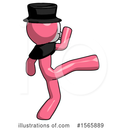 Royalty-Free (RF) Pink Design Mascot Clipart Illustration by Leo Blanchette - Stock Sample #1565889