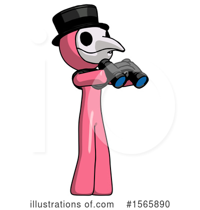 Royalty-Free (RF) Pink Design Mascot Clipart Illustration by Leo Blanchette - Stock Sample #1565890