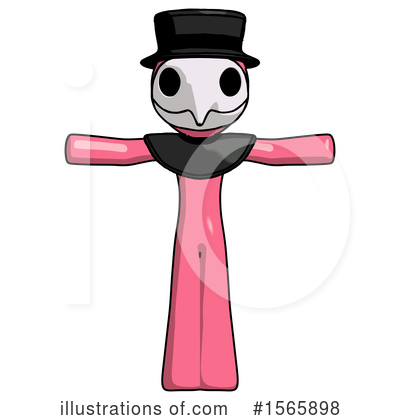 Royalty-Free (RF) Pink Design Mascot Clipart Illustration by Leo Blanchette - Stock Sample #1565898
