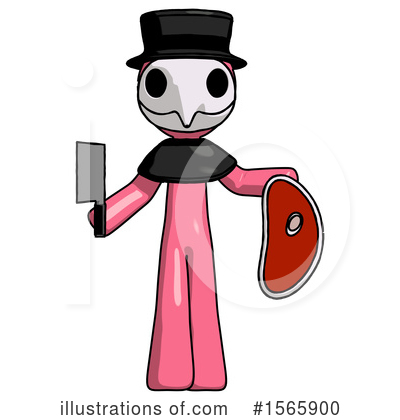Royalty-Free (RF) Pink Design Mascot Clipart Illustration by Leo Blanchette - Stock Sample #1565900