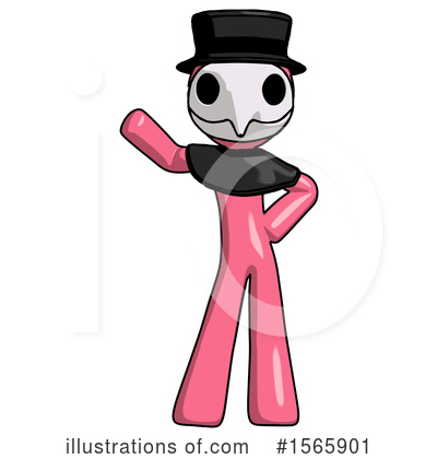 Royalty-Free (RF) Pink Design Mascot Clipart Illustration by Leo Blanchette - Stock Sample #1565901