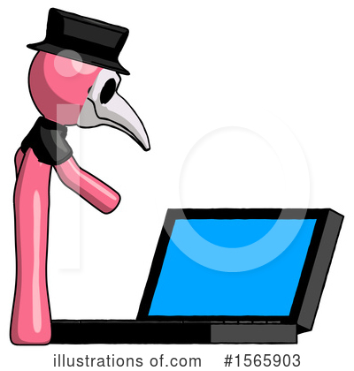 Royalty-Free (RF) Pink Design Mascot Clipart Illustration by Leo Blanchette - Stock Sample #1565903