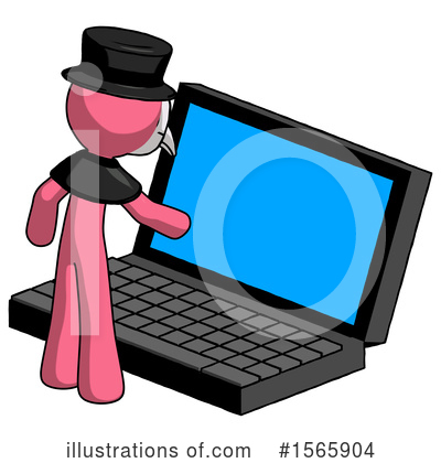 Royalty-Free (RF) Pink Design Mascot Clipart Illustration by Leo Blanchette - Stock Sample #1565904