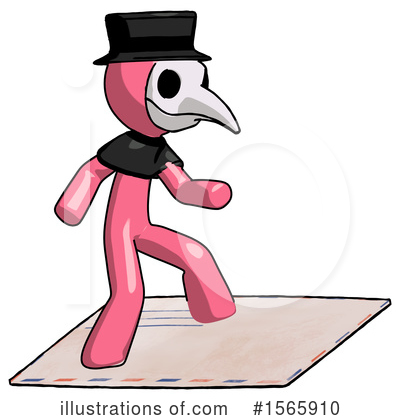 Royalty-Free (RF) Pink Design Mascot Clipart Illustration by Leo Blanchette - Stock Sample #1565910