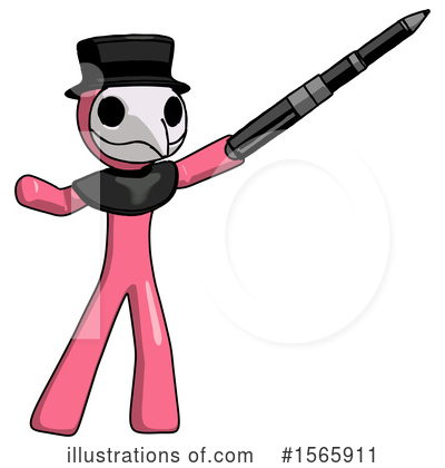 Royalty-Free (RF) Pink Design Mascot Clipart Illustration by Leo Blanchette - Stock Sample #1565911