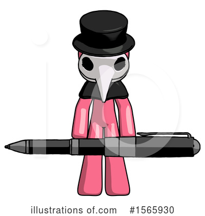 Royalty-Free (RF) Pink Design Mascot Clipart Illustration by Leo Blanchette - Stock Sample #1565930