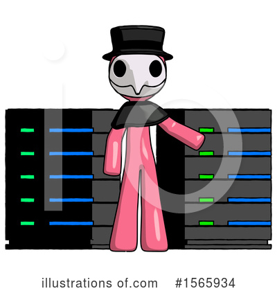 Royalty-Free (RF) Pink Design Mascot Clipart Illustration by Leo Blanchette - Stock Sample #1565934