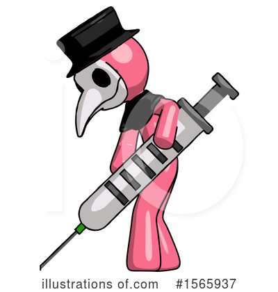 Royalty-Free (RF) Pink Design Mascot Clipart Illustration by Leo Blanchette - Stock Sample #1565937