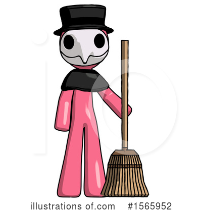 Royalty-Free (RF) Pink Design Mascot Clipart Illustration by Leo Blanchette - Stock Sample #1565952