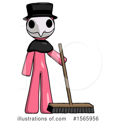 Royalty-Free (RF) Pink Design Mascot Clipart Illustration by Leo Blanchette - Stock Sample #1565956
