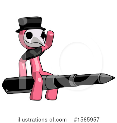 Royalty-Free (RF) Pink Design Mascot Clipart Illustration by Leo Blanchette - Stock Sample #1565957