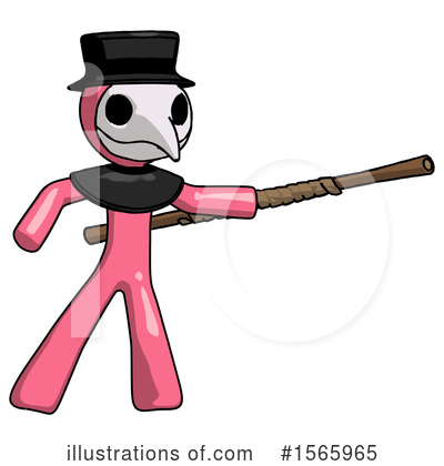 Royalty-Free (RF) Pink Design Mascot Clipart Illustration by Leo Blanchette - Stock Sample #1565965