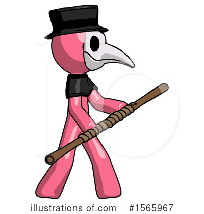 Royalty-Free (RF) Pink Design Mascot Clipart Illustration by Leo Blanchette - Stock Sample #1565967
