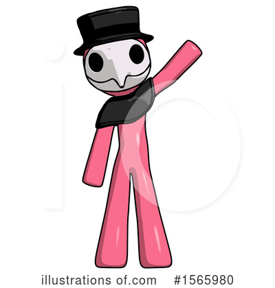 Royalty-Free (RF) Pink Design Mascot Clipart Illustration by Leo Blanchette - Stock Sample #1565980