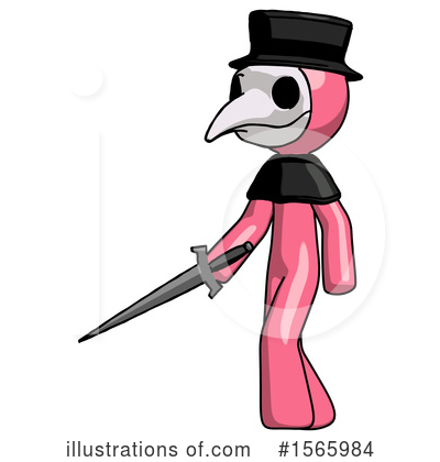 Royalty-Free (RF) Pink Design Mascot Clipart Illustration by Leo Blanchette - Stock Sample #1565984