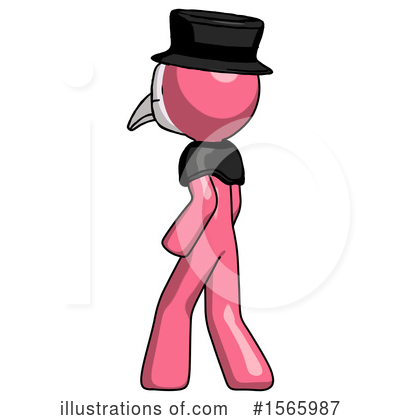 Royalty-Free (RF) Pink Design Mascot Clipart Illustration by Leo Blanchette - Stock Sample #1565987